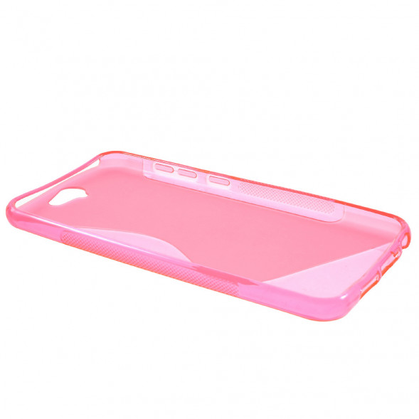 Антискользящий чехол накладка для HTC One A9 (Малиновый)