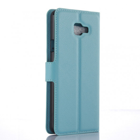 Чехол книжка с визитницей для Samsung Galaxy A7 (2016) SM-A710F (Голубой)