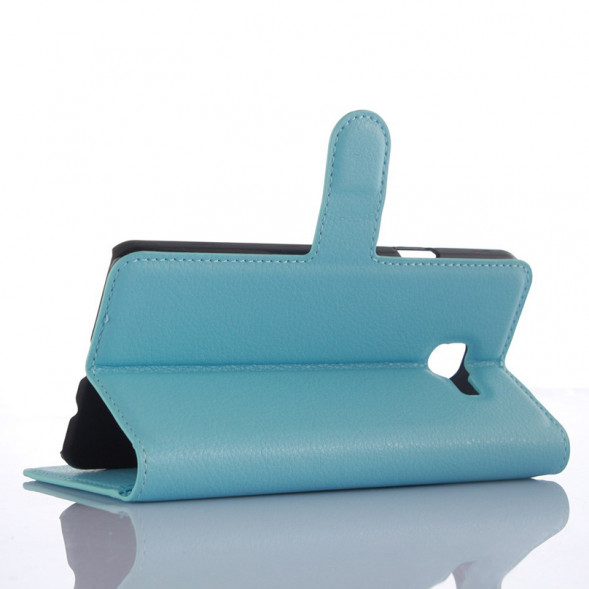 Чехол книжка с визитницей для Samsung Galaxy A7 (2016) SM-A710F (Голубой)