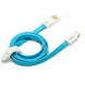 Дата-кабель зарядки MicroUSB (Pisen) Синий 800mm
