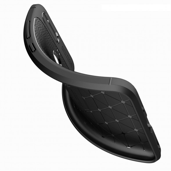 Чехол Litchi Grain для Asus ZenFone Max Plus M1 ZB570TL (синий)