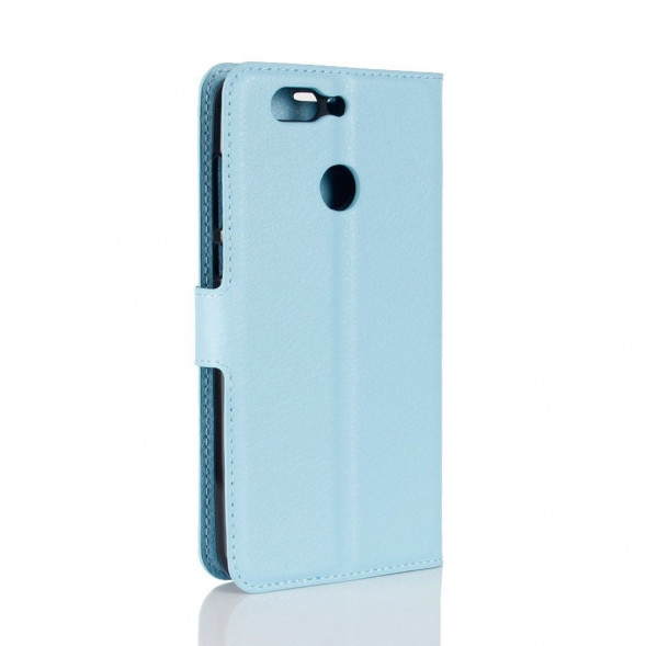 Чехол книжка с визитницей для Huawei Nova 2 (голубой)