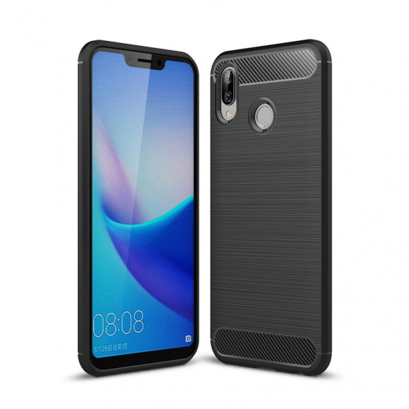 Чехол Carbon Fibre для Huawei Honor Play (черный)