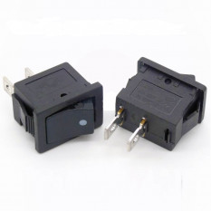 Переключатель ON-OFF 6A 250VAC 2Pin Reset Switch (черная клавиша)