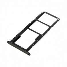 Держатель сим карты лоток для Huawei Y6s (JAT-LX3), Y6 (2019) (MRD-LX1F) (Черный)
