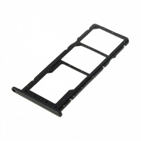 Держатель сим карты лоток для Huawei Y6s (JAT-LX3), Y6 (2019) (MRD-LX1F) (Черный)