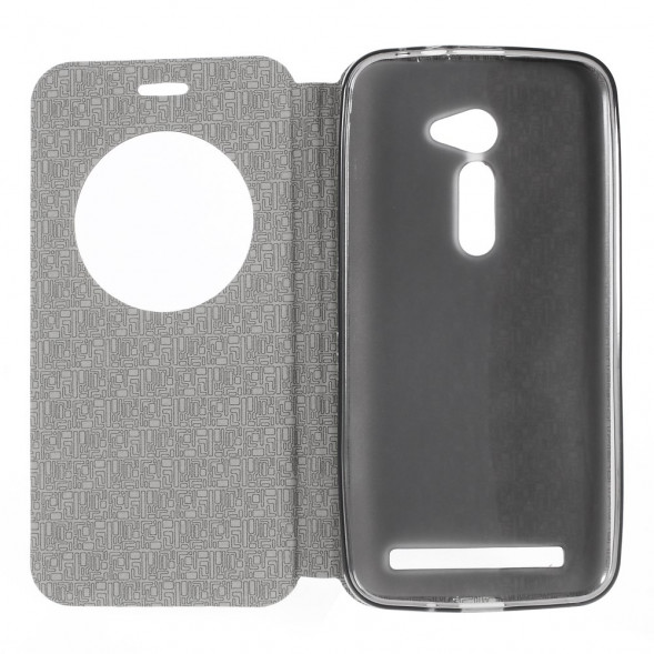 Чехол для Asus Zenfone 2 ZE500CL с окном информации (черный)