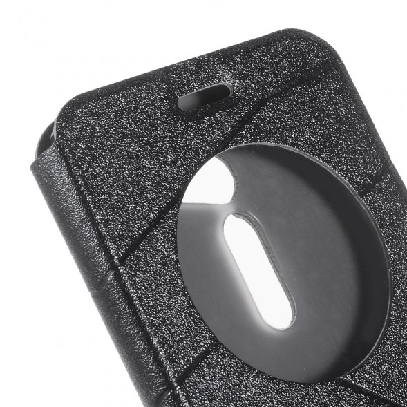 Чехол для Asus Zenfone 2 ZE500CL с окном информации (черный)