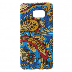 TPU Текстурный чехол накладка для Samsung Galaxy S6 EDGE+ G928 (Синий)