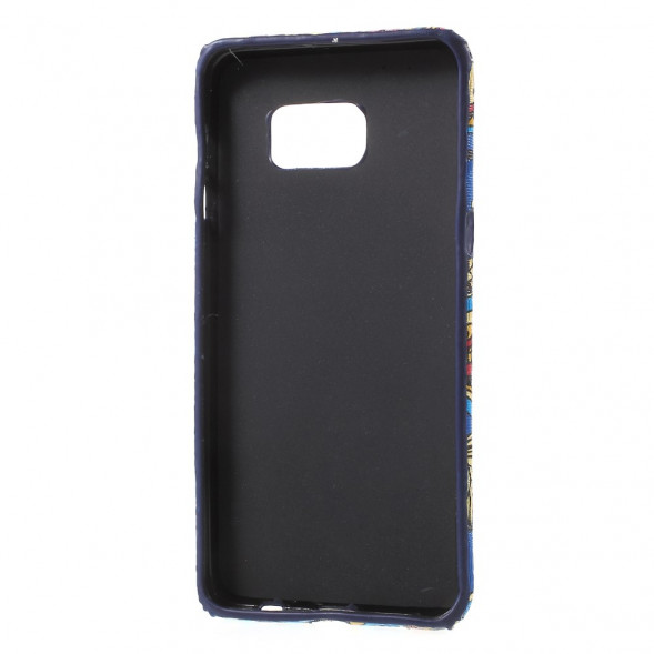 TPU Текстурный чехол накладка для Samsung Galaxy S6 EDGE+ G928 (Синий)