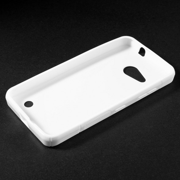 Антискользящий чехол накладка для Microsoft Lumia 550 (Белый)