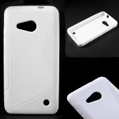 Антискользящий чехол накладка для Microsoft Lumia 550 (Белый)
