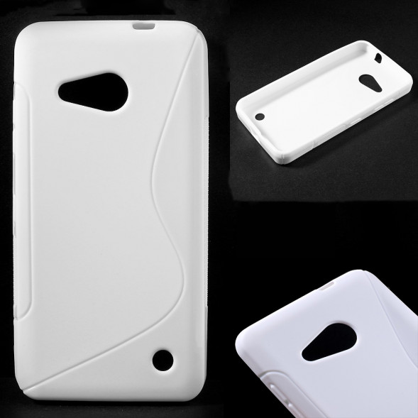 Антискользящий чехол накладка для Microsoft Lumia 550 (Белый)