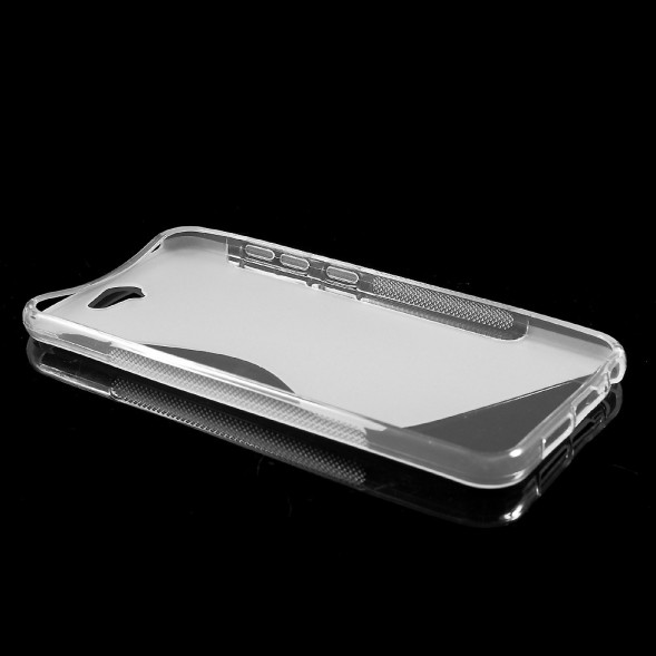 Антискользящий чехол накладка для HTC One A9 (Прозрачный)