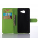 Чехол книжка с визитницей для Samsung Galaxy A7 (2016) SM-A710F (Зеленый)