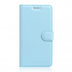 Чехол книжка с визитницей для Huawei Honor V8 (голубой)