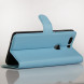 Чехол книжка с визитницей для Huawei Honor V8 (голубой)