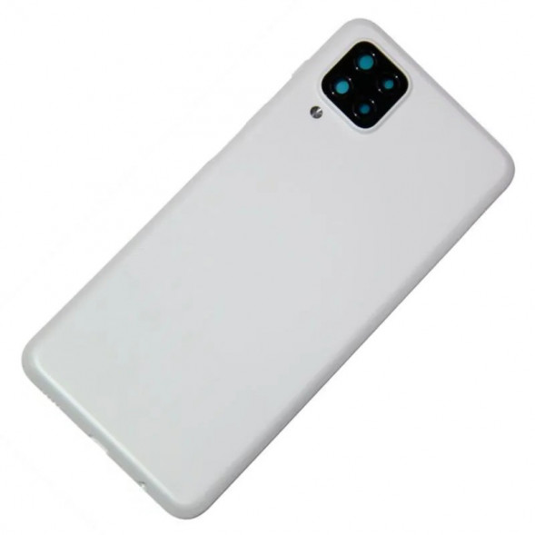 Задняя крышка для Samsung SM-A125F (Galaxy A12), SM-A127F (A12 Nacho) со стеклом камеры (белый)
