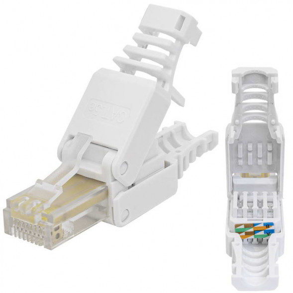 Разъем RJ45 (TP-8P8C) Cat5E быстрозажиной