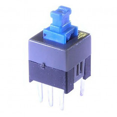 PB22E07 с фиксацией 7x7x12 mm кнопка миниатюрная