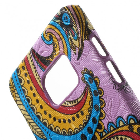 TPU Текстурный чехол накладка для Samsung Galaxy S6 EDGE+ G928 (Фиолетовый)