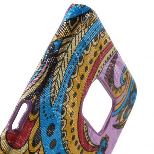 TPU Текстурный чехол накладка для Samsung Galaxy S6 EDGE+ G928 (Фиолетовый)