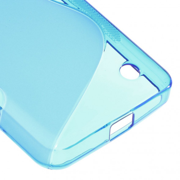 Антискользящий чехол накладка для Microsoft Lumia 550 (Голубой)