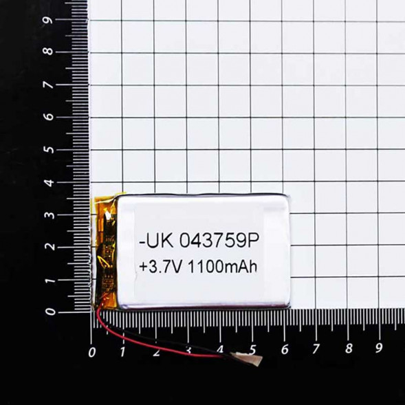 60X36X3mm 3.7V 1100mAh Литий-полимерный аккумулятор