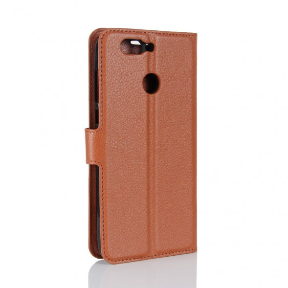 Чехол книжка с визитницей для Huawei Nova 2 (коричневый)