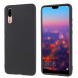 Матовый силиконовый чехол накладка для Huawei P20 (Черный)