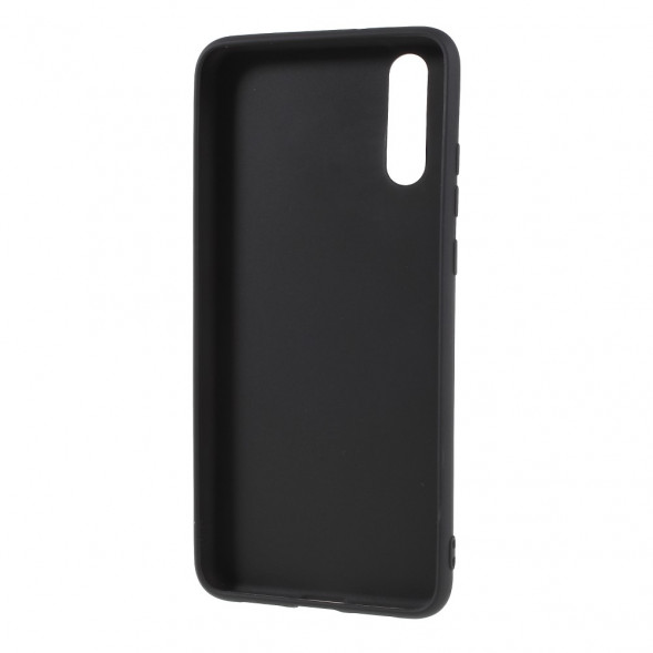 Матовый силиконовый чехол накладка для Huawei P20 (Черный)