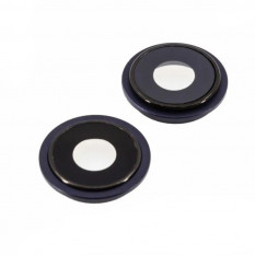 Стекло задней камеры для iPhone 13, iPhone 13 mini (комплект 2 шт.) (Черное)