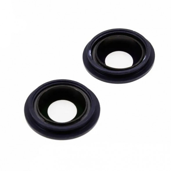 Стекло задней камеры для iPhone 13, iPhone 13 mini (комплект 2 шт.) (Черное)