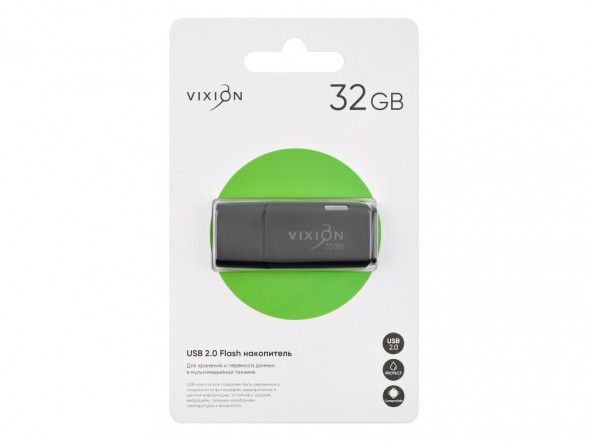 Накопитель USB Flash 32GB 2.0 VI Shark Eyes (черный)