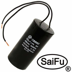 Конденсатор CBB60 50uF 450V WIRE (SAIFU)