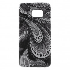 TPU Текстурный чехол накладка для Samsung Galaxy S6 EDGE+ G928 (Черный)