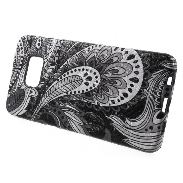 TPU Текстурный чехол накладка для Samsung Galaxy S6 EDGE+ G928 (Черный)