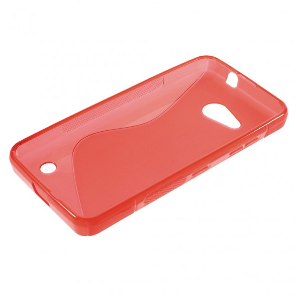 Антискользящий чехол накладка для Microsoft Lumia 550 (Красный)