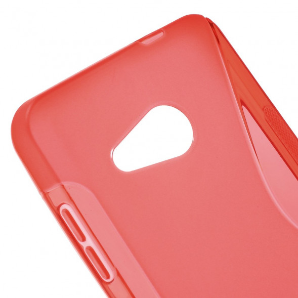 Антискользящий чехол накладка для Microsoft Lumia 550 (Красный)