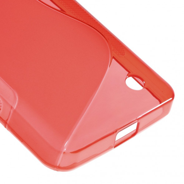 Антискользящий чехол накладка для Microsoft Lumia 550 (Красный)