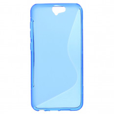 Антискользящий чехол накладка для HTC One A9 (Синий)