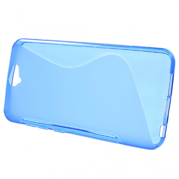 Антискользящий чехол накладка для HTC One A9 (Синий)