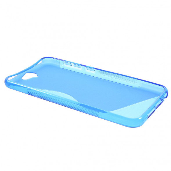 Антискользящий чехол накладка для HTC One A9 (Синий)