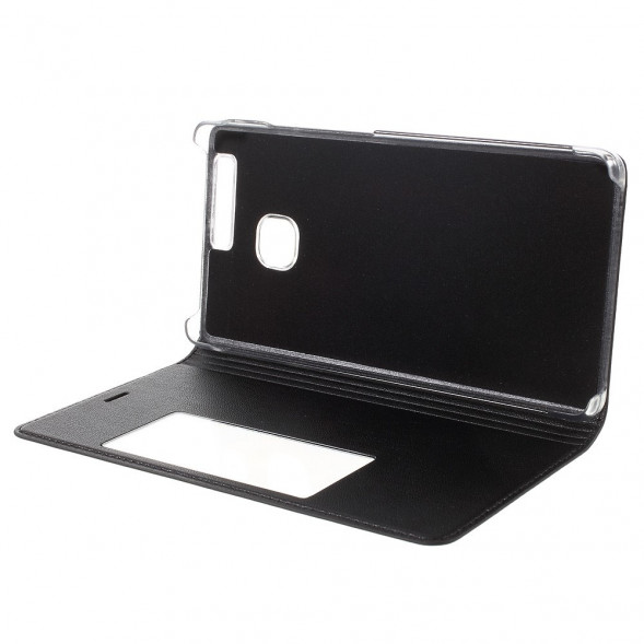 Чехол с окном информации Wake UP - Sleep для Huawei P9 (Черный)