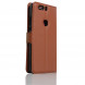 Чехол книжка с визитницей для Huawei Honor V8 (коричневый)