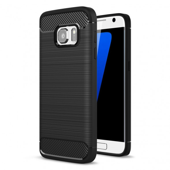 Чехол Carbon Fiber для Samsung Galaxy S6 G920 (черный)