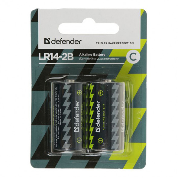 Батарейка C Defender LR14-2BL 1.5В