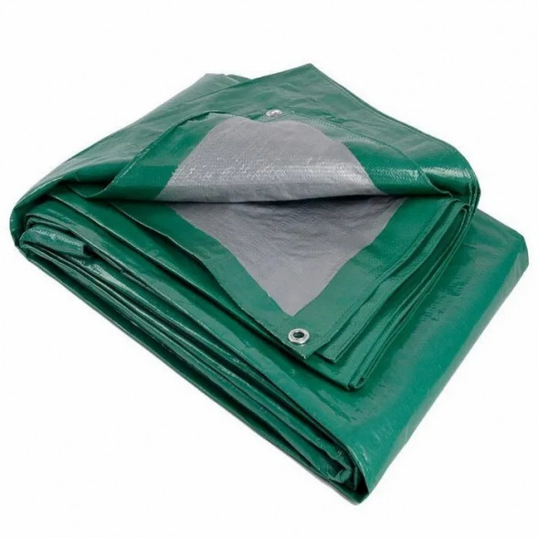 Тент укрывной 2х3м, 120 г/м2 с люверсами, тарпаулин (брезент, тент универсальный, тент строительный, тент хозяйственный, тент туристический, укрывные материалы, полог, банер)