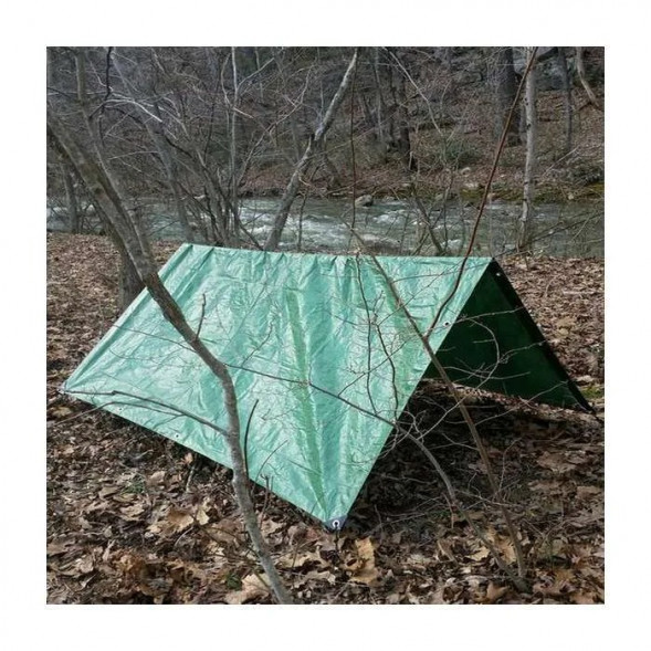 Тент укрывной 2х3м, 120 г/м2 с люверсами, тарпаулин (брезент, тент универсальный, тент строительный, тент хозяйственный, тент туристический, укрывные материалы, полог, банер)