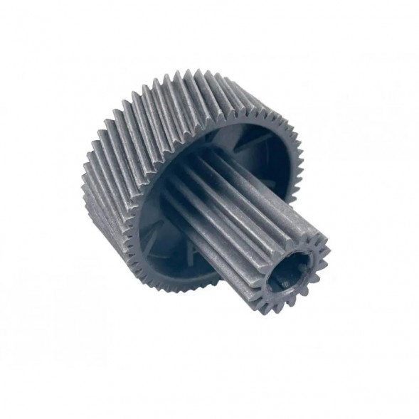 Шестерня  для мясорубки Vitek, Dex, Д-51,5-22мм, зубья 53-16шт. H-49мм (косой-прямой) c металлической вставкой